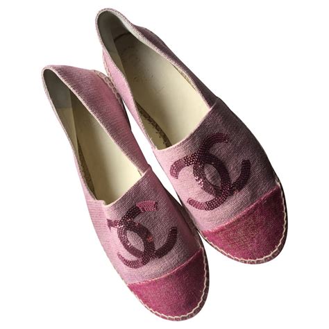 espadrillas rosse chanel|Chanel espadrilles second hand.